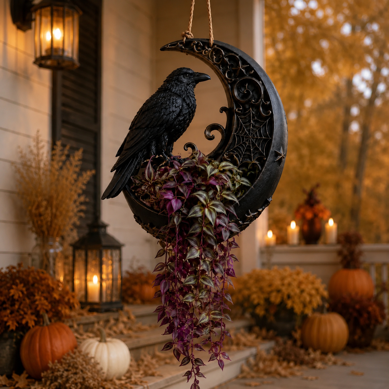 🦇 Hanging Bat Plant Pot🎃Spooky Garden Decor Planter