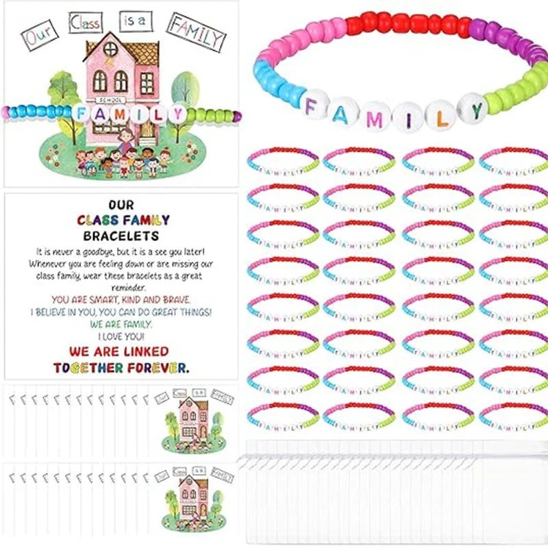 🔥Last Day 49% OFF - ✨🌈Pack of 25 Welcome BeadBracelets - StrengthenClassroom Friendship & SpreadWarm Kindness!