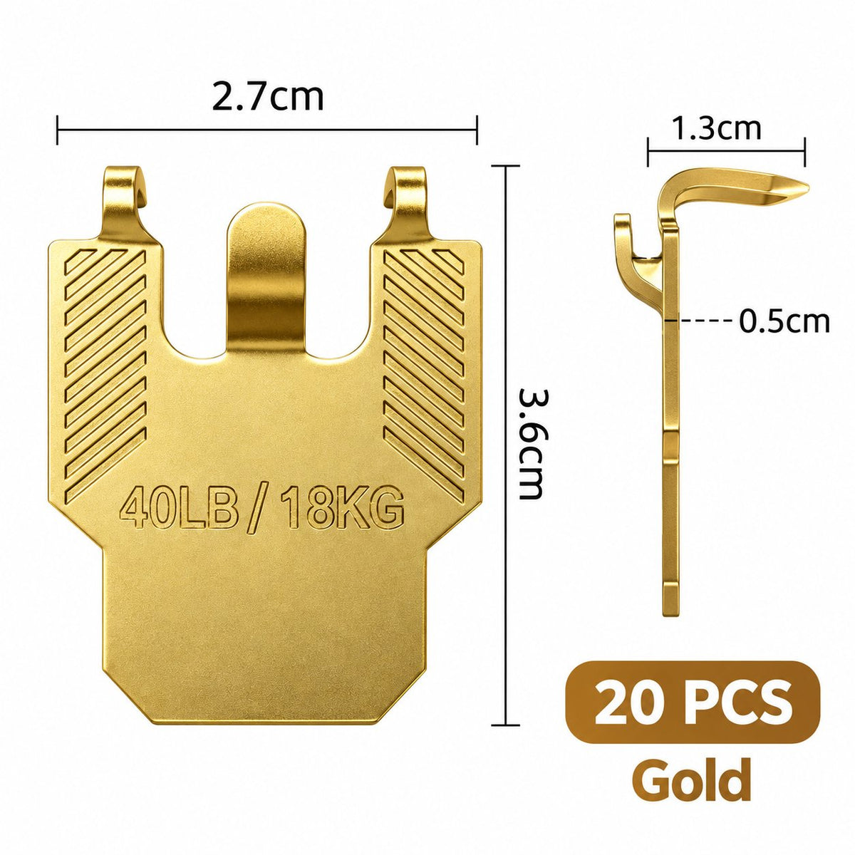 🏠 20 Pack Wall Claw Hooks | No Drilling Needed, Quick Installation for Living Room & Office Wall Decor