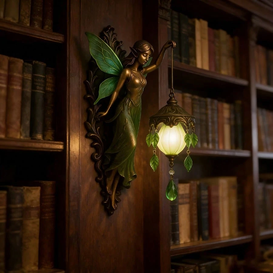 Aurelia™ - Vintage Mythic Glow Wall Lamp (Mermaid & Elves Edition)