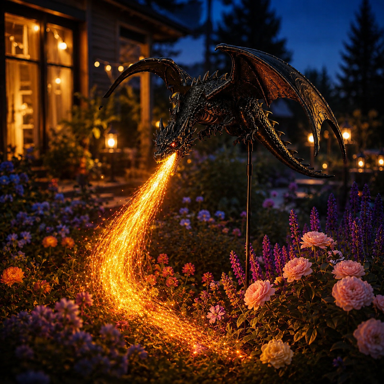 π 2027 'Dragon's Ember' Solar Garden Light π₯ | The Ultimate Magical Outdoor Halloween Decoration