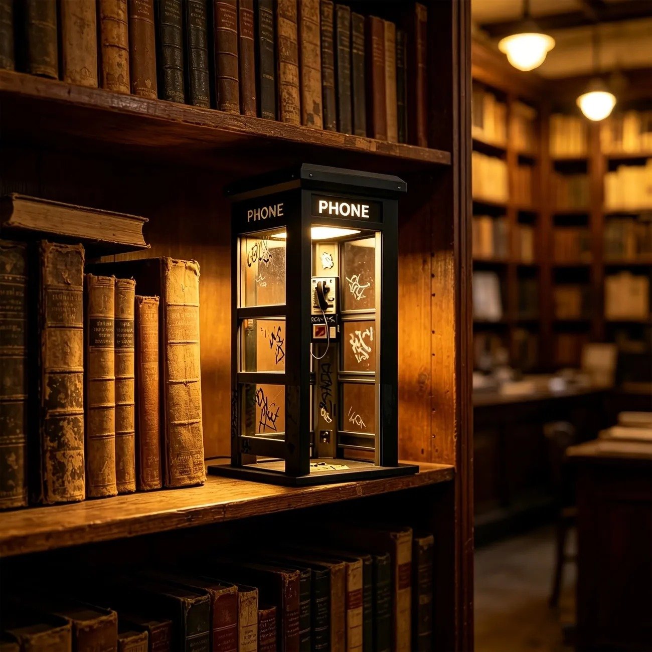 ✨Vintage Phone Booth Ambient Lamp