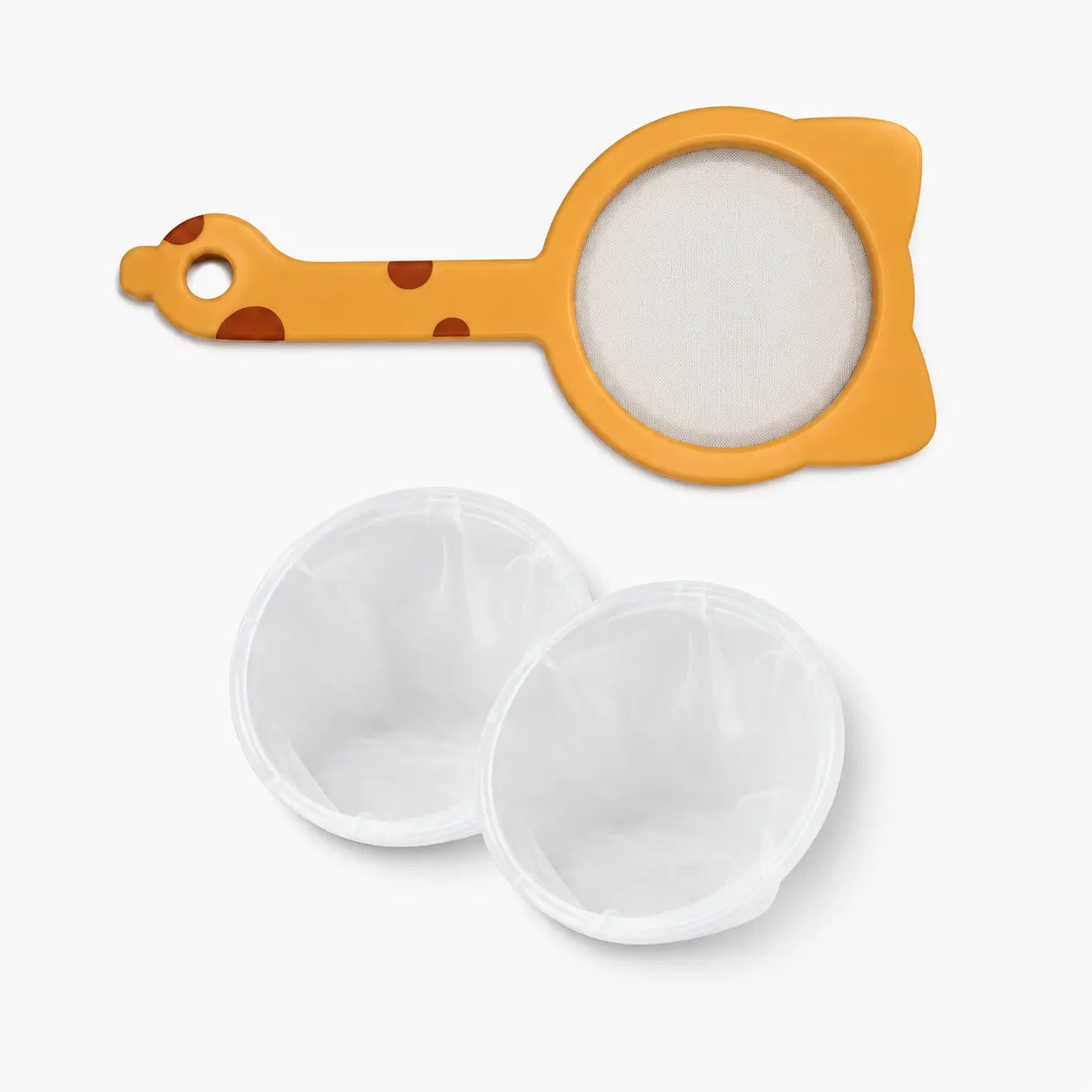 Fine Mesh Strainer for Coffee, Tea & Flour(1 Filter Kit + 3 Replacement Filters)