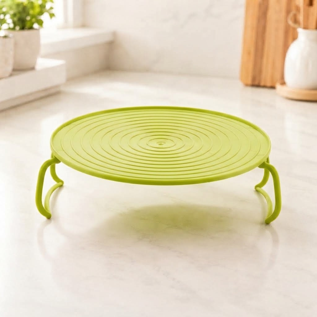 🥗Multi-functional foldable microwave oven tray - with heat-insulated handle