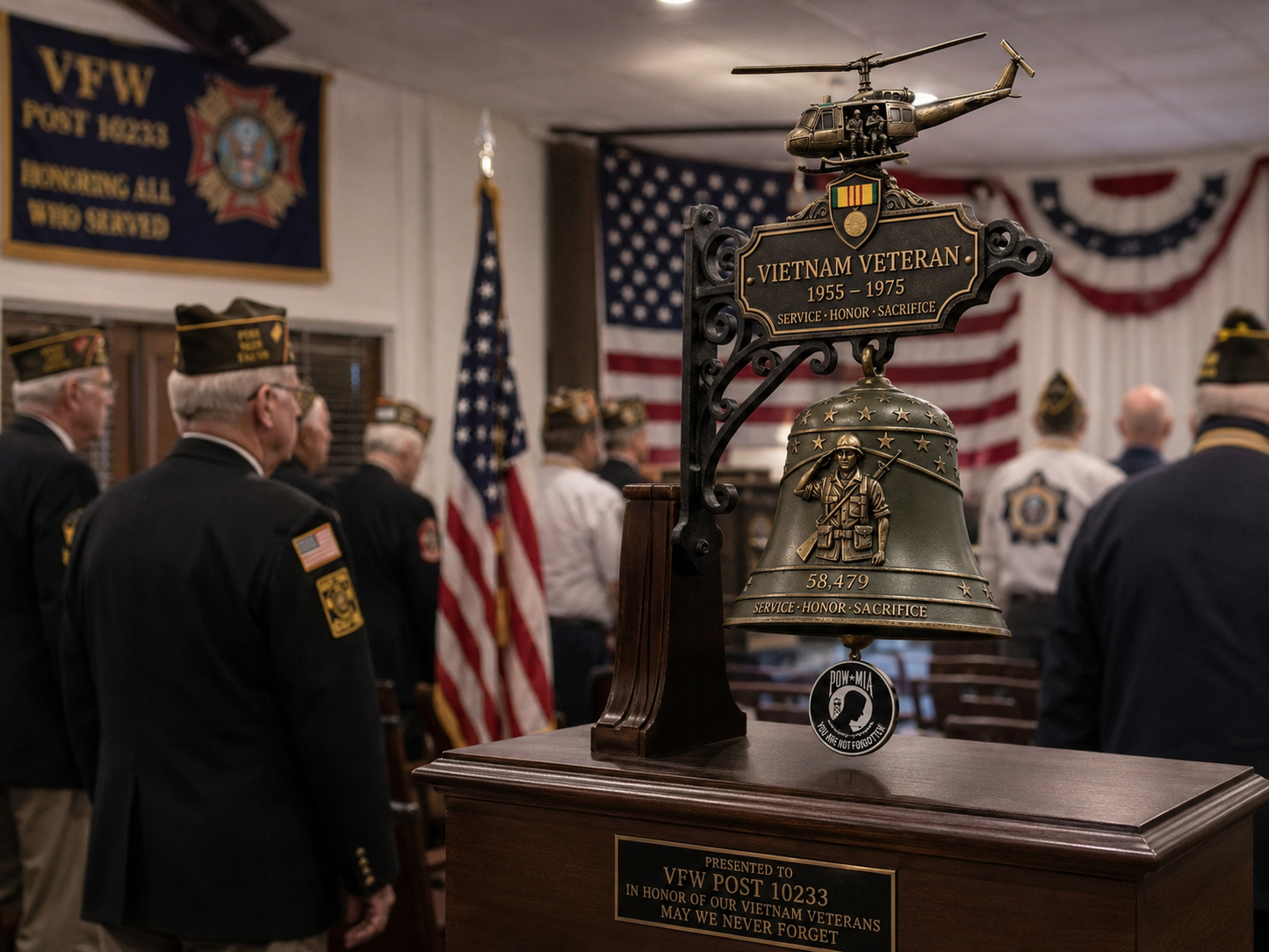 π Last Day Promo: 50% OFF - Veteran Tribute Wall Bell