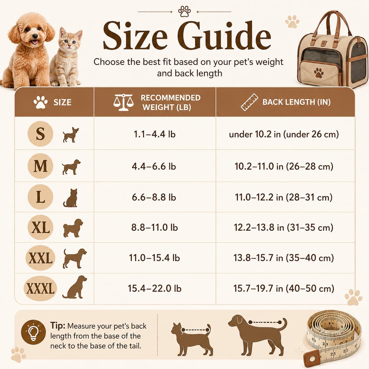 🎉Cute Bear Design Front Pet Carrier Backpack, Breathable Adjustable Hands-Free Travel Chest Bag for pets