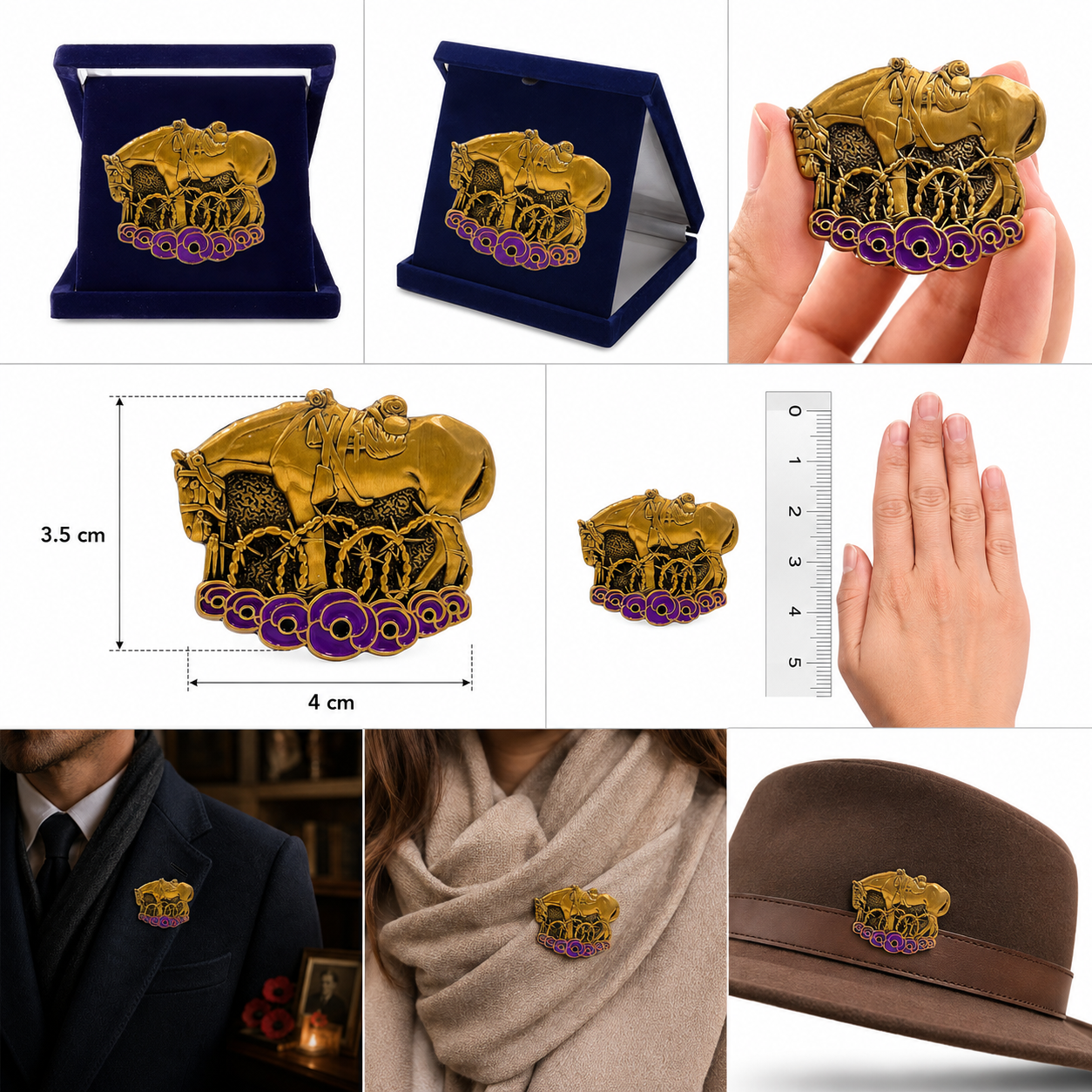 War Horse Remembered Brooch