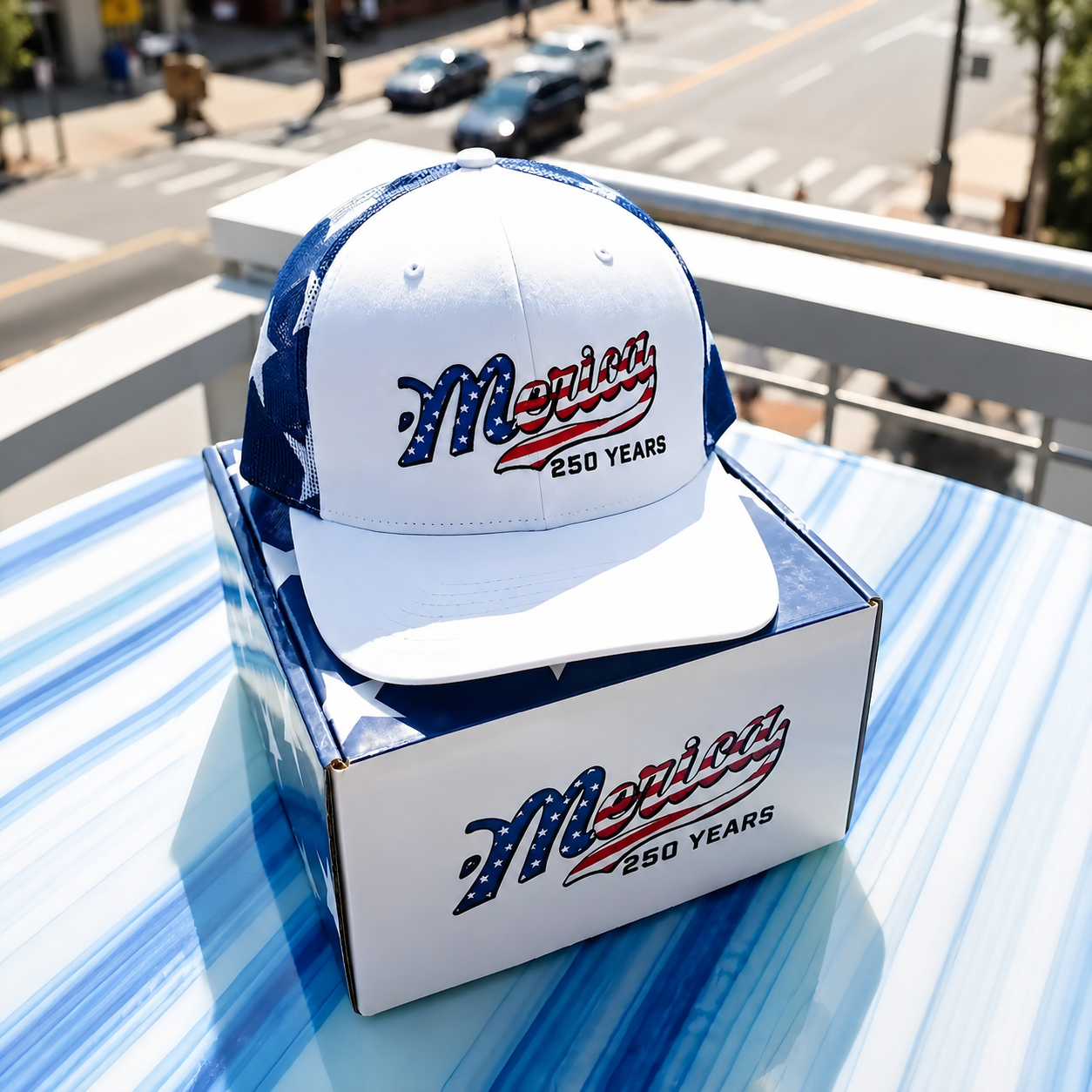 ๐บ๐ธ 'Merica 250 Years Embroidered Mesh Back Trucker Hat