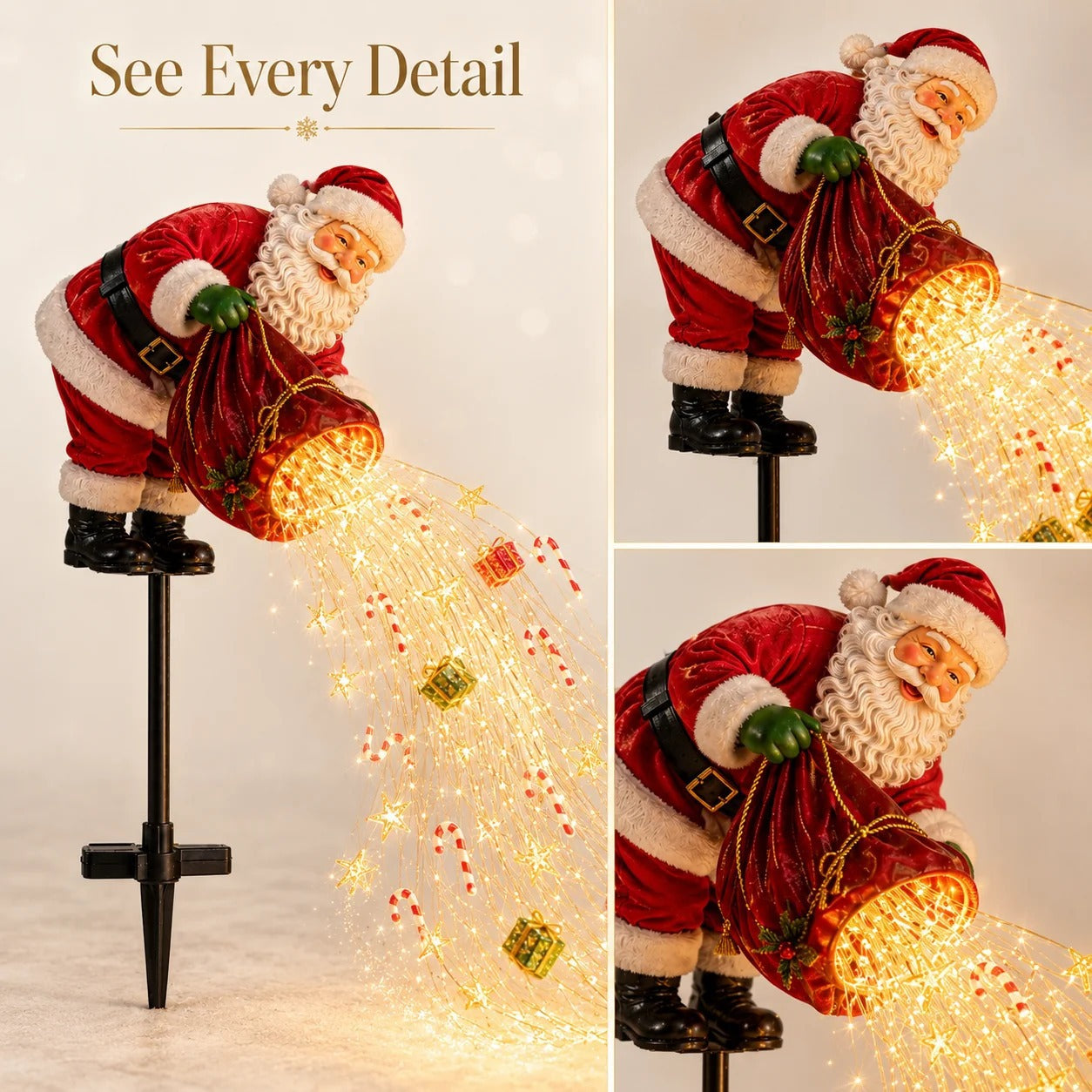 🎅Christmas Early Discount 49% Off 🎁 Santa’s Magic Pour – Flowing LED Christmas Garden Light