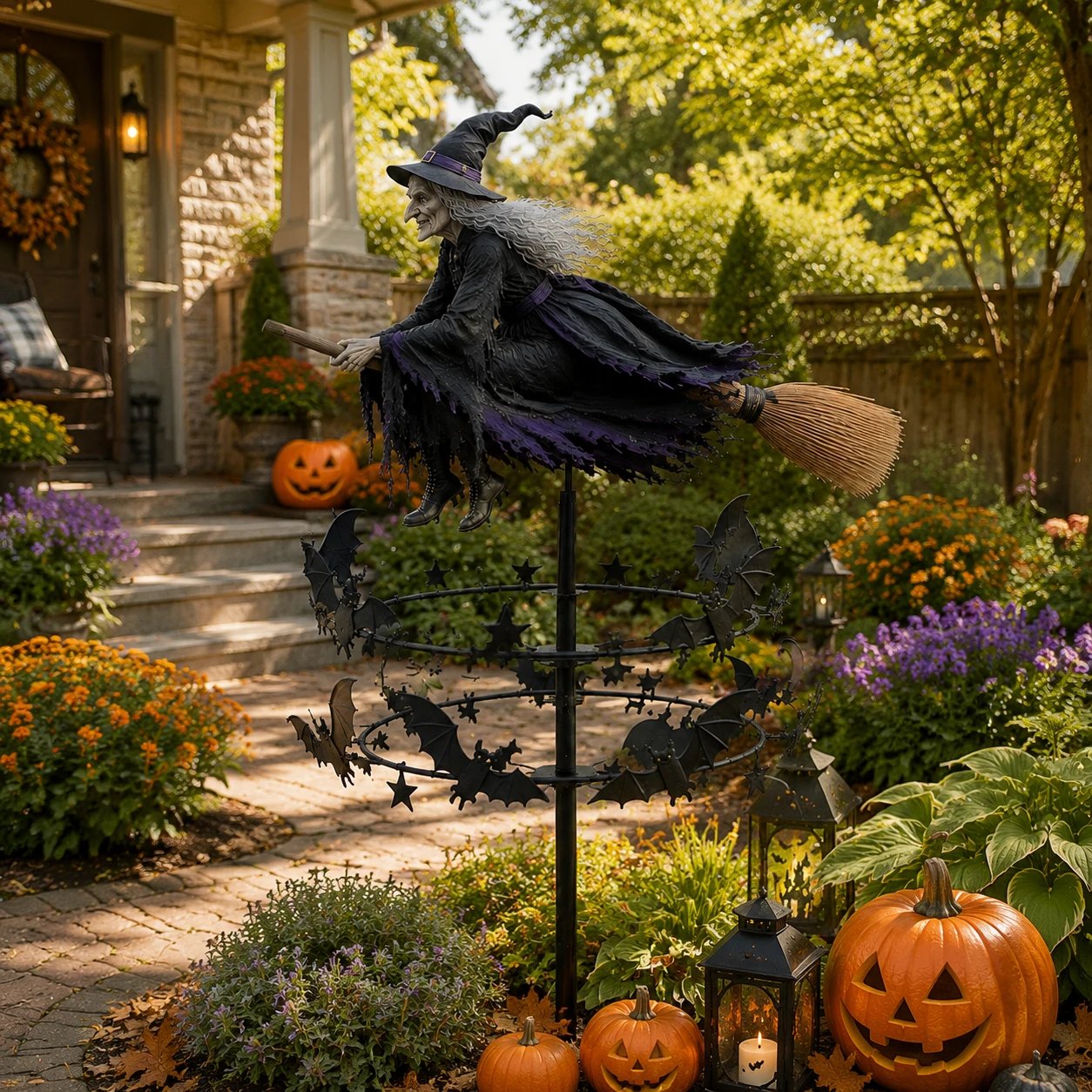 🔥Last Day 50% OFF 🧙♀️ The Enchanted Witch Garden Wind Spinner