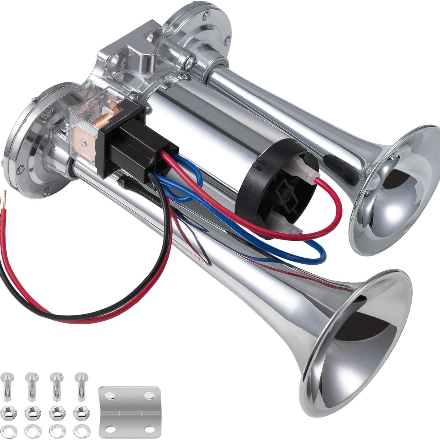 ๐ฅLAST DAY 49% OFF - ๐๐ง2026 Upgraded 12V Dual Air Horn Kit โ 130DB Super Loud Dual Horn with Compressor for Cars, Trucks, SUVs, Boats & More