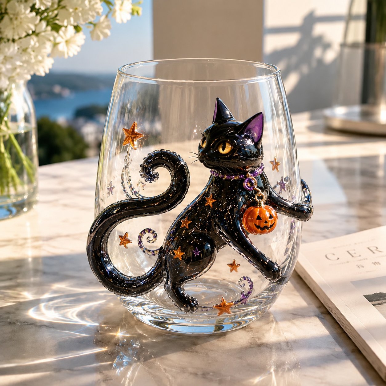 ๐ 3D Halloween Artisan Glassware Collection | For Magical Halloween Sips, Eye-Catching 3D Details, Luminous Festive Party Moments & Cozy Fall Home Bar Glow โจ