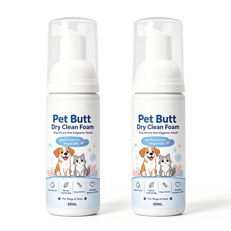 đ„Limited Time Promotion 50% OFFđ„No-Rinse Pet Butt Dry Clean Foam for Dogs & Cats