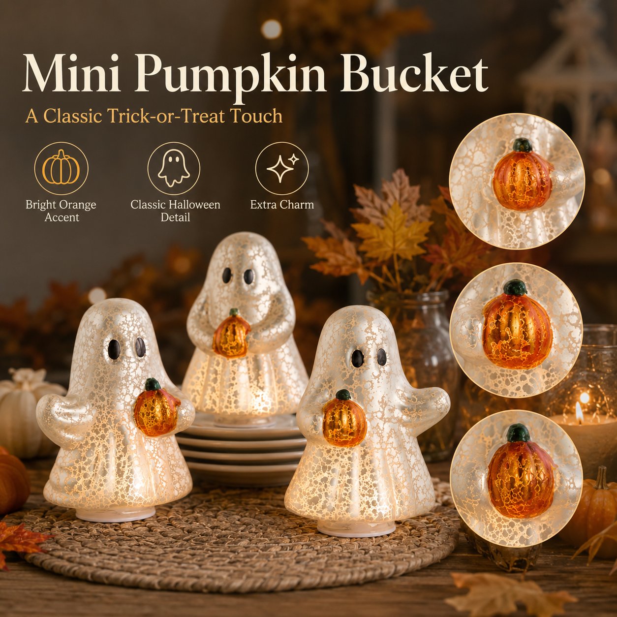 Beleuchtetes Halloween-Geisterfiguren-Set👻🏡