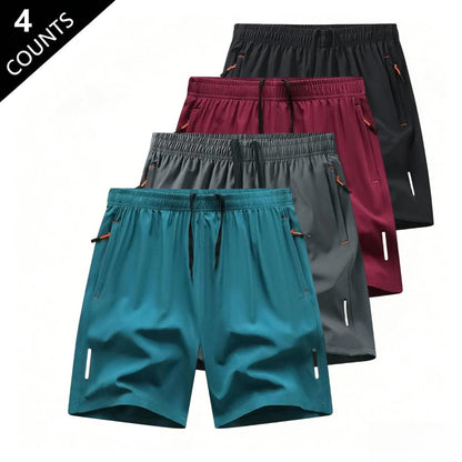 👖☀️ Summer Casual Men’s solid-color shorts with zippered pockets