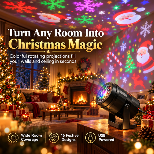 HD Christmas Projector – 6 or 10 Festive Scenes!!!