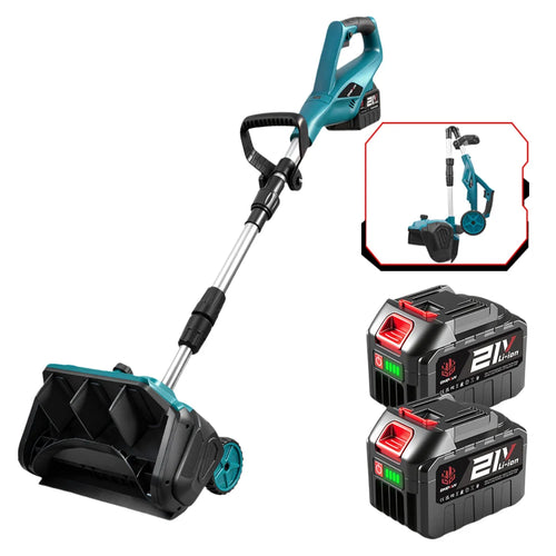 52.8" Brushless Cordless Snow Shovel Foldable with Wheels | For Makita 18V Battery
