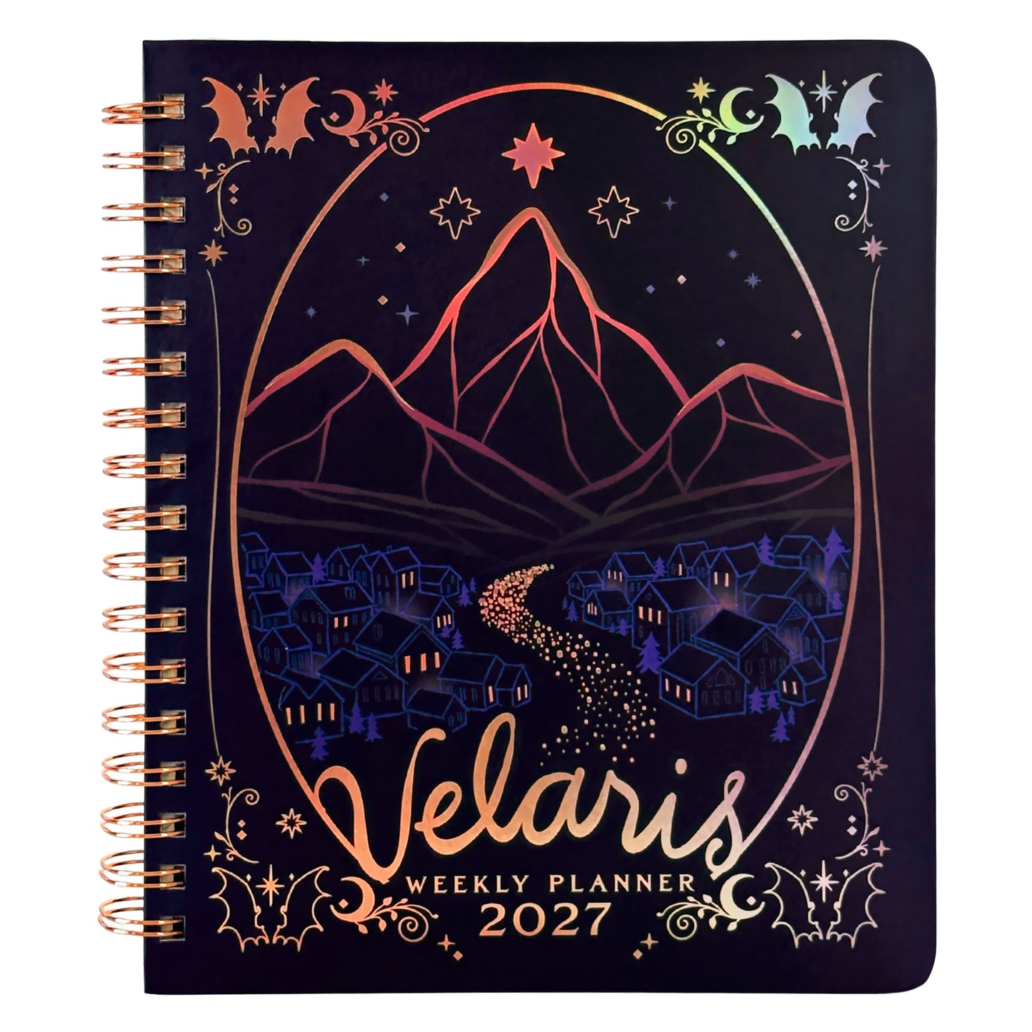 Officially Licensed ACOTAR Velaris 2027 Weekly Planner | Sarah J. Maas Night Court Hardcover Personal Organizer with Iridescent Foil & Stickers