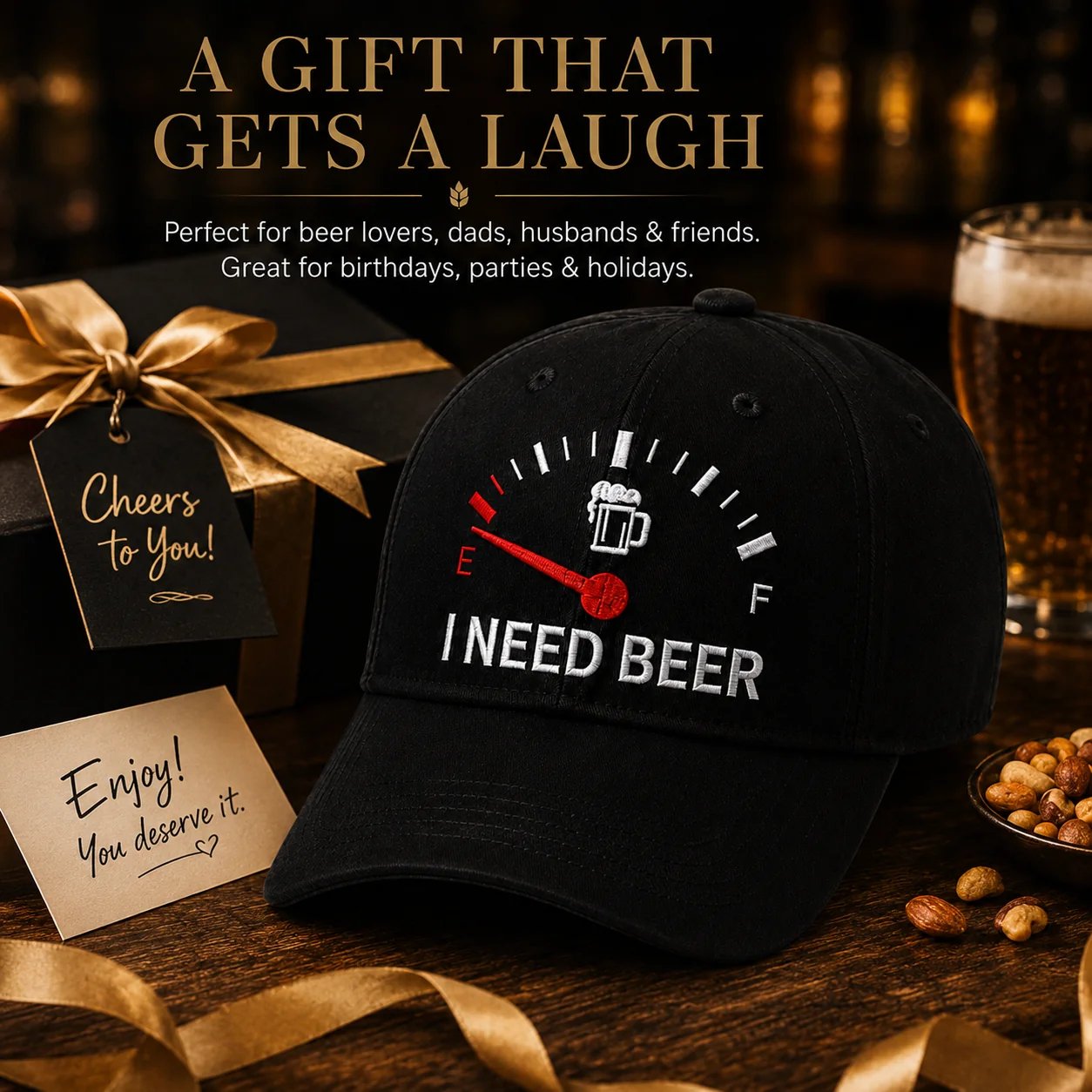 ⏰ LAST DAY 50% OFF 🔥 "I Need Beer" Cap – The Ultimate Pub & Weekend Icebreaker! 😂