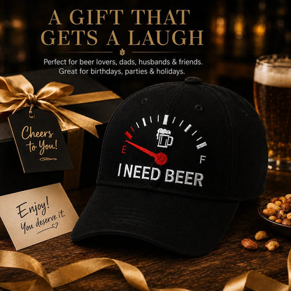 ⏰ LAST DAY 50% OFF 🔥 "I Need Beer" Cap – The Ultimate Pub & Weekend Icebreaker! 😂