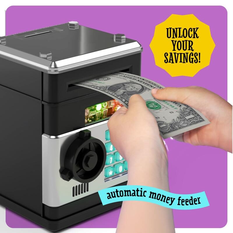 🔥Limited-Time 50% OFF | ✨Kids' Electronic ATM Piggy Bank with Password & Automatic Bill Feeder
