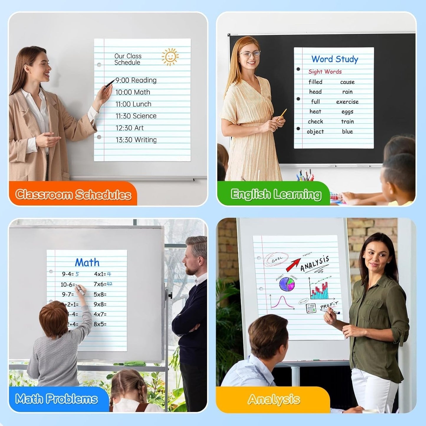 📝 Giant Magnetic Dry Erase Drawing Pad – Large Reusable Whiteboard for Classroom, Homeschool & Creative Learning Activities