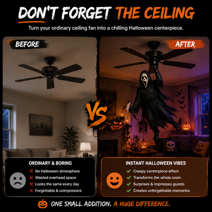 Limited Halloween Sale – Turn Your Ceiling Fan Into A Spooky Horror Decoration