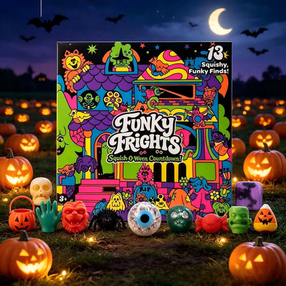 👻 Halloween Squishy Toy Blind Box – 13 Days Spooky Countdown Surprise Set 🎃