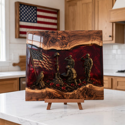 ❤️🎖️Handcrafted Veteran Memorial Display Boards(Ryan Handmade®) - Only 11 Left