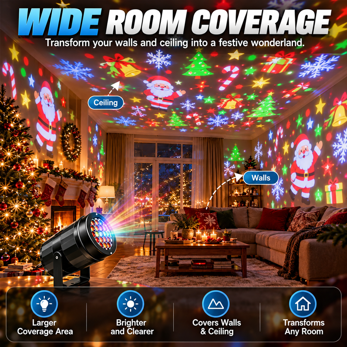 HD Christmas Projector – 6 or 10 Festive Scenes!!!
