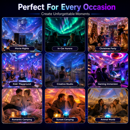 🎁🎀360° Smart Holographic Starry Sky Projector (HD Smart Dynamic 5D）🎁