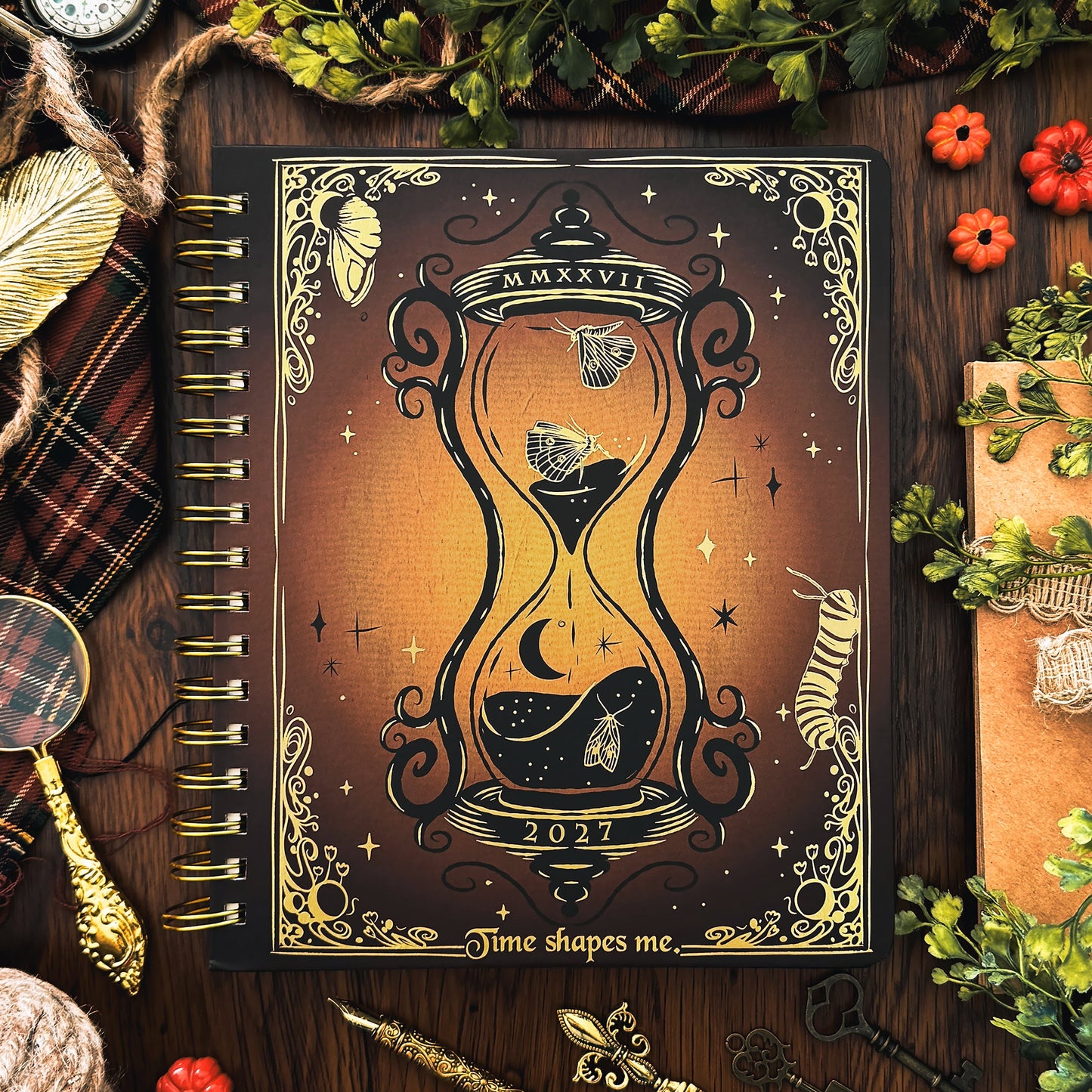 Waiting for the Night 2027 Gothic Weekly Planner & Grimoire Organizer (9''x7'')