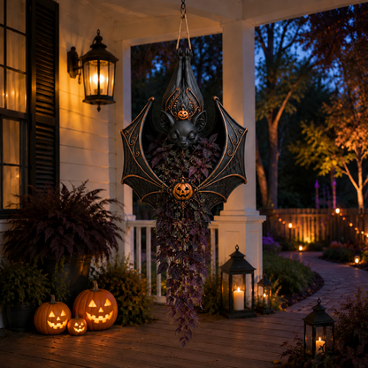 🦇 Hanging Bat Plant Pot🎃Spooky Garden Decor Planter