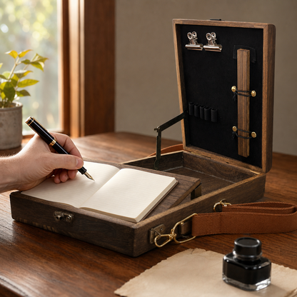 Writers Messenger Wood Box A5