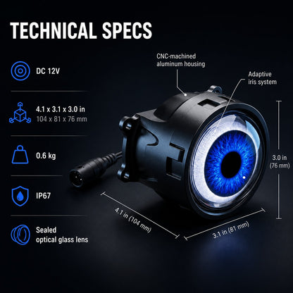 🔥HOT SALE🔥👁️Animated Demon Eye LED Projector Headlight Kit