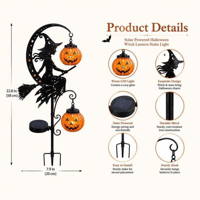 🎃 Halloween Early Bird Sale | 49% OFF Pumpkin Moon Garden Stake Light