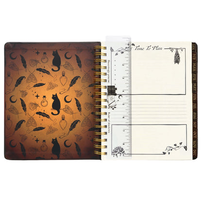 Waiting for the Night 2027 Gothic Weekly Planner & Grimoire Organizer (9''x7'')