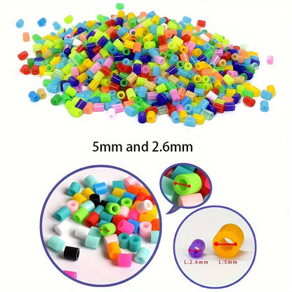 Hama Beads Box Set - 24/48/72 Colors 2.6mm & 5mm Fuse Beads with Storage Box