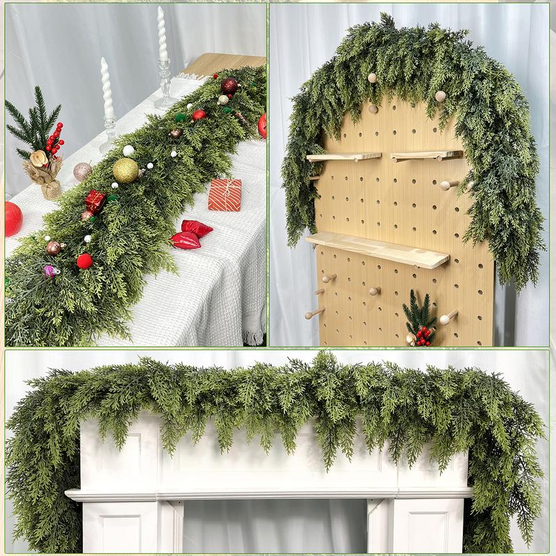 💥6 FT Artificial  Cypress Rattan – Winter Greenery