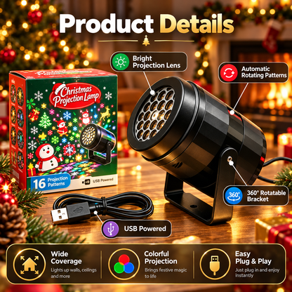 HD Christmas Projector – 6 or 10 Festive Scenes!!!