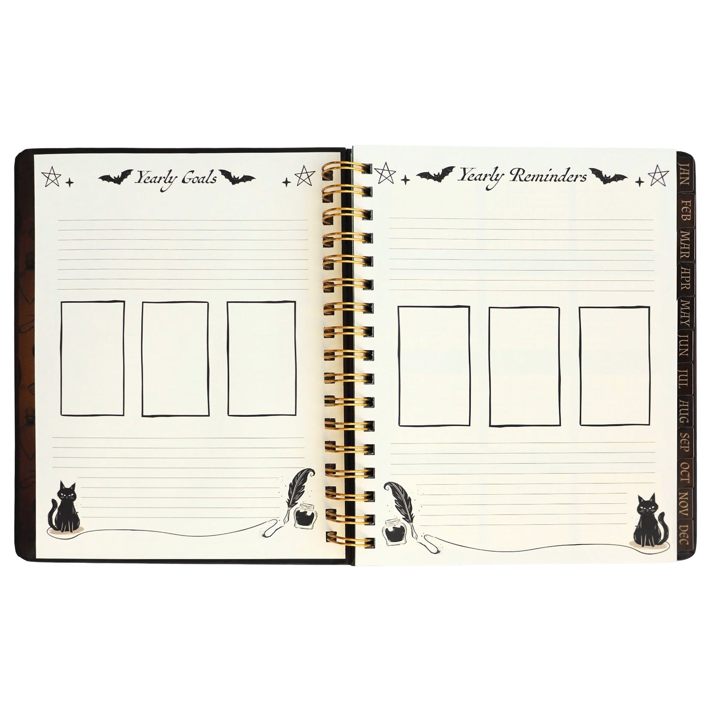 Waiting for the Night 2027 Gothic Weekly Planner & Grimoire Organizer (9''x7'')