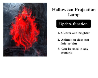 🎃 50% OFF TODAY! 32FT HD Halloween Projector Light – 10 Spooky Patterns to WOW Your Party 👻✨
