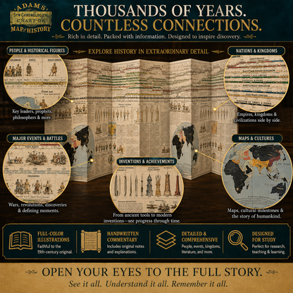 📜 SPECIAL OFFER | Synchronological History Chart – 6,000 Years of Biblical & World Events in One Fold-Out Timeline