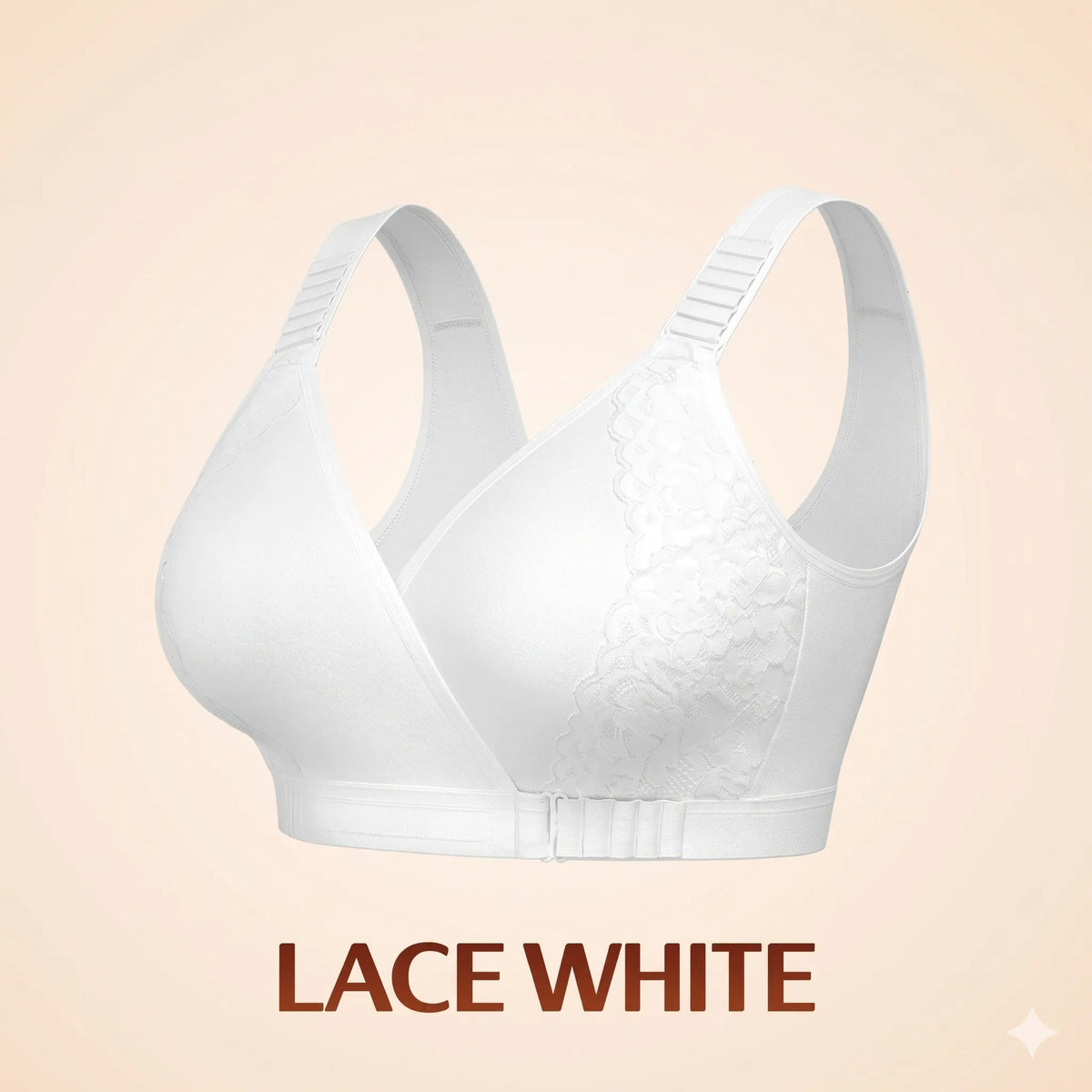 Front-Closure Wireless Comfort Bra – Adjustable Straps & Gentle Support