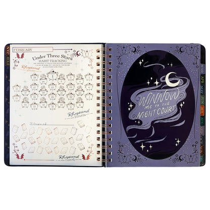 Officially Licensed ACOTAR Velaris 2027 Weekly Planner | Sarah J. Maas Night Court Hardcover Personal Organizer with Iridescent Foil & Stickers