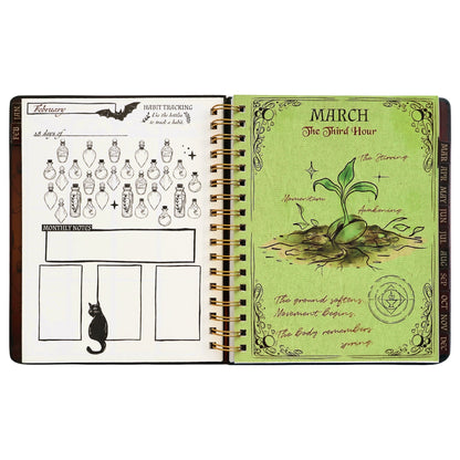 Waiting for the Night 2027 Gothic Weekly Planner & Grimoire Organizer (9''x7'')