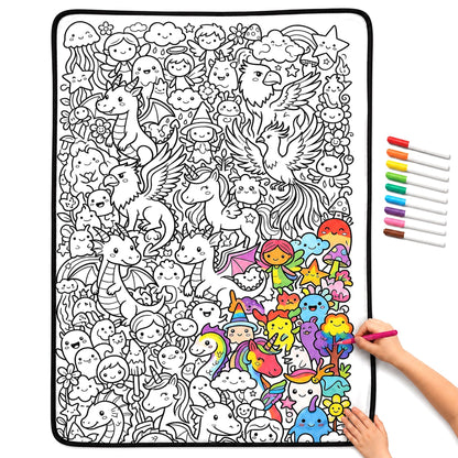 Zavrlyshop™ Coloring Blanket🖍️ Color It. Wash It. Repeat It! 🔄✨