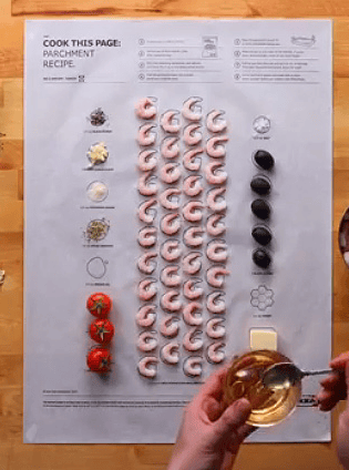 Recipe‑Printed Baking Paper Convenient Home Oven Cooking Sheet