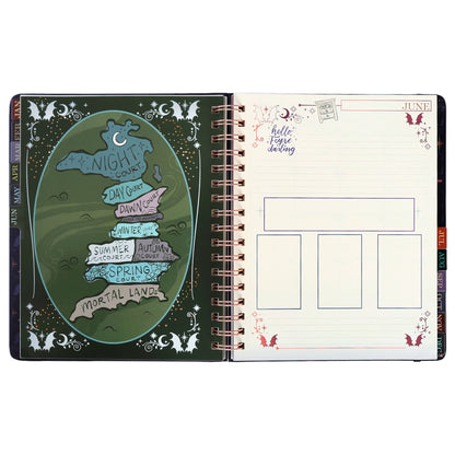Officially Licensed ACOTAR Velaris 2027 Weekly Planner | Sarah J. Maas Night Court Hardcover Personal Organizer with Iridescent Foil & Stickers