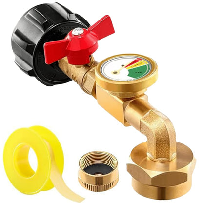 🏅Top-Rated Propane Refill Elbow Adapter with Tank Gauge